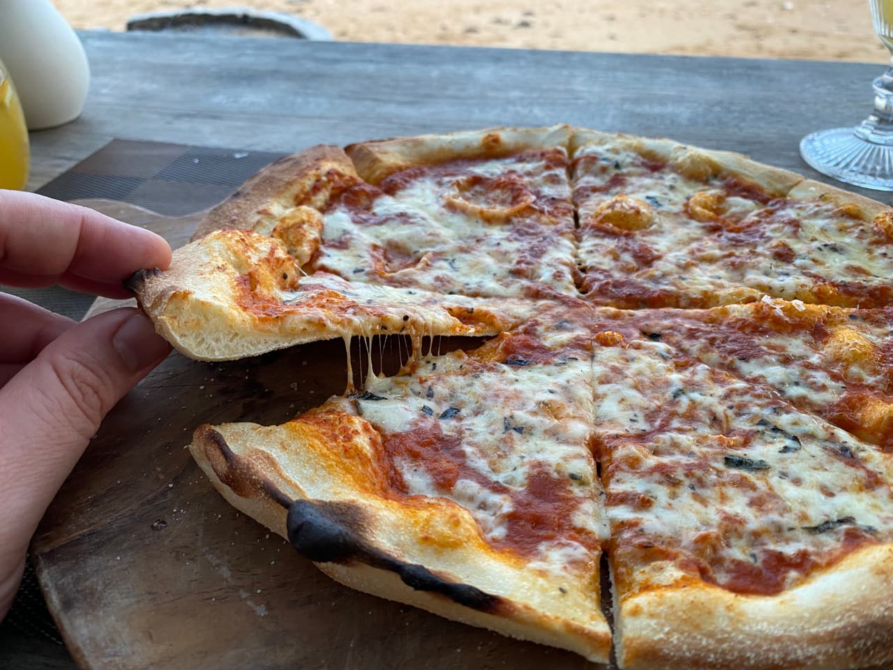COSTA Beach Restaurant, the crust up close
