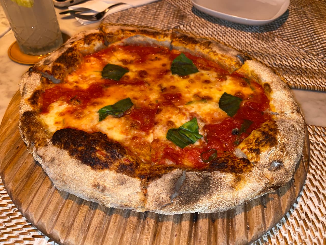 Irma, the Margherita from the side