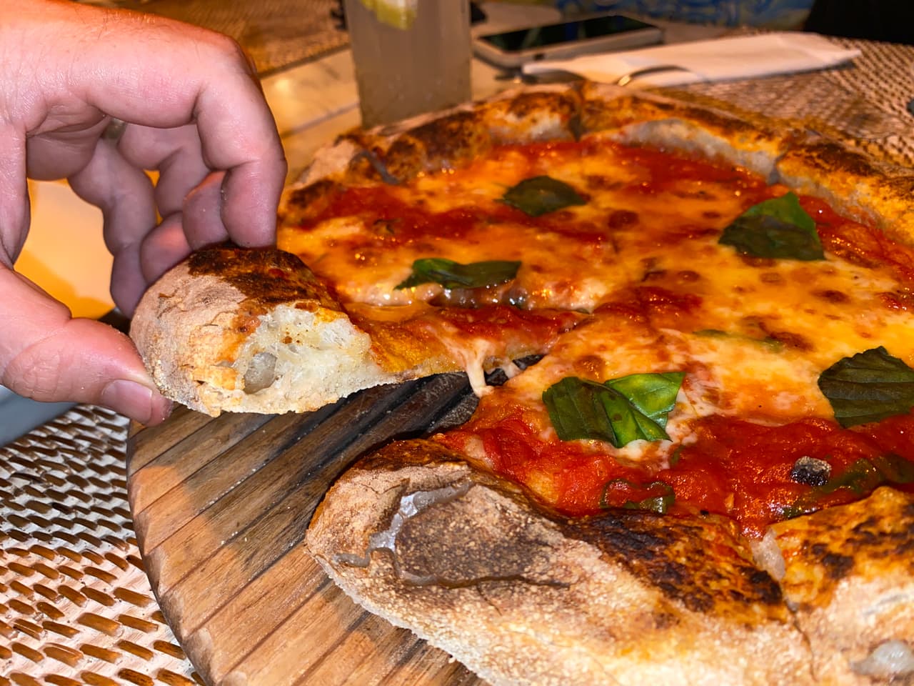 Irma, the crust up close