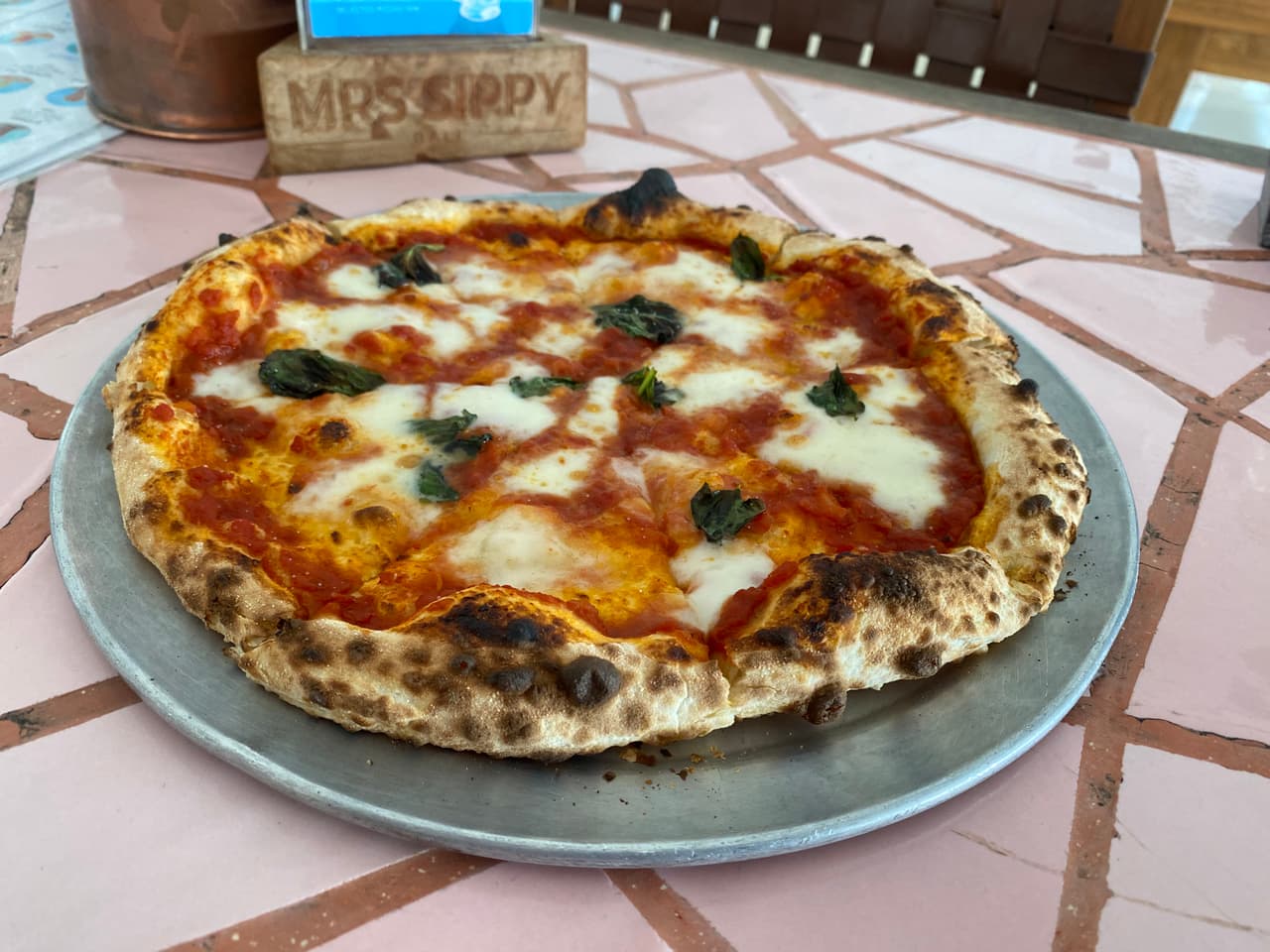 Mrs Sippy, the Margherita from the side