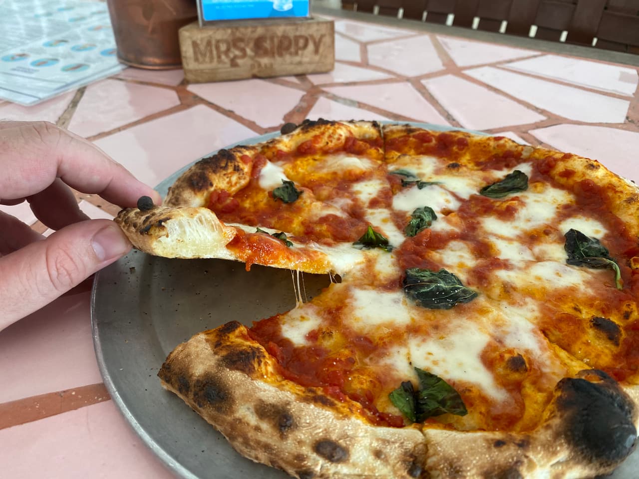 Mrs Sippy, the crust up close