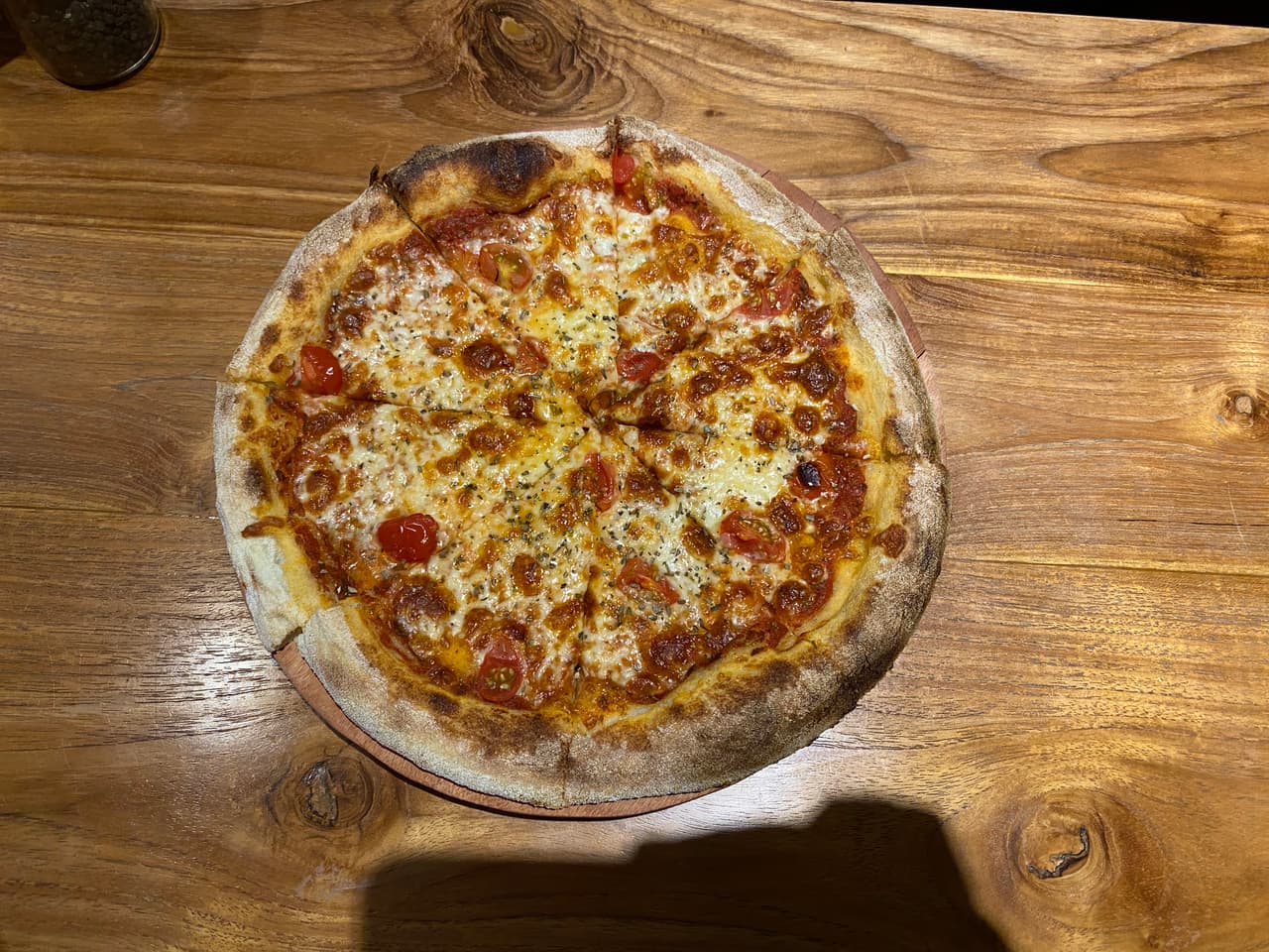 Pizza & Dumplings, the Margherita from above